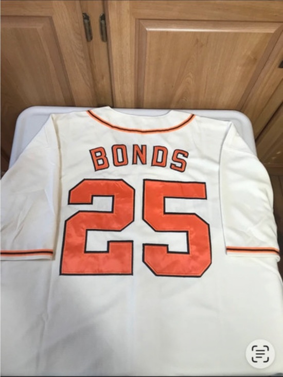 Other - #25 Bonds White & Orange Baseball Jersey